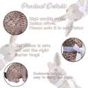 Rattan Effect Resin Easter Bunny Figurines Decor 2 PCS Wicker Looking Rabbit Decorations with Bow for Spring Table Centerpieces Indoor Farmhouse Home Decor(Small Rattan)