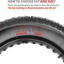 MOHEGIA Ebike Fat Tire: 20x4.0/26x4.0 Inch E-Bike Mountain Bicycle Tire Replacement,High-Performance and All-Terrain Folding Electric MTB Tire with Offroad or Trail Riding