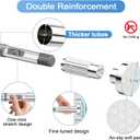 Long Tension Rod 41-144inch Silver Tension Curtain Rods no Drilling