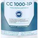 Cielvita PXST100 Pool Filter Cartridge Replacement for Hayward XStream CC1000, 4 oz Media Replaces Pleatco PXST100, Hayward CCX1000RE, Unicel C-8311, Filbur FC-1285, NSF/ANSI 50 Certified, 100 sq.ft