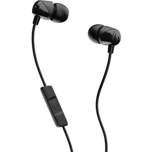 Skullcandy Jib Wired Earbuds with 3.5mm Plug, Noise Isolating Fit, Built-In Microphone Call and Track Control, Convenient for Travel - Black (1 Pack)