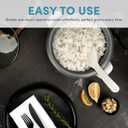 AROMA Rice Cooker, 3-Cup (Uncooked) / 6-Cup (Cooked), Small Rice Cooker, Oatmeal Cooker, Soup Maker, Auto Keep Warm, 1.5 Qt, White, ARC-363NG