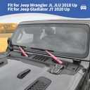 RT-TCZ for Jeep JL Windshield Wipers Arm Cover Trim Cowls for Jeep Wrangler JL Gladiator JT 2018 up Pink Exterior Accessories 2pcs