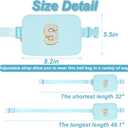 2 x Birthday Gifts for 4 5 6 7 8 9 10 11 12 Year Old Girls,Gifts for Teens Kids Daughter Sister Her,Fanny Pack Belt Bag Crossbody Bags Cute Stuff for Girls Women Teen | Initial White S,Blue Bag