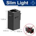 CAT6 RJ45 Keystone Coupler 24Pack, CAT6 RJ45 Keystone Jack Inline Coupler Female to Female UTP Ethernet Coupler for Wall Plate/Patch Panel (Black)