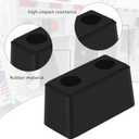 2-Pack Heavy Duty Rubber Bumper Blocks Industrial Dock Buffers 6x3x3 Perfect for Truck Rear, Chassis, Flatbed Trailers, Reefer, Boat, Marinas & etc 4502-1276