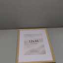 upsimples 12x16 Frame, Natural Solid Wood Picture Frames, Display 8.5x11 with Mat or 12 x 16 Without, Vertical & Horizontal Wall Hanging, 1 Pack, Natural