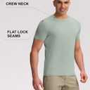 Pioneer Camp Mens Bamboo Viscose T Shirt Ultra Soft Plain Tshirts for Men Cooling Crew Neck Casual Basic Tee Shirt Undershirt (Gray)