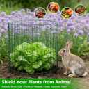 10 Pack Plant Protectors from Animals, 12''x12'' Metal Plant Cages for Outdoor Plants, Garden Plant Protector with Stakes & Zip Ties, Keep Rabbits Squirrels Out, Plant Cage for Flowers Vegetables