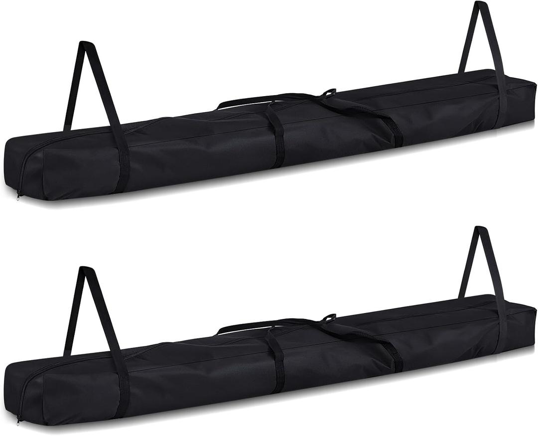 2 Pcs Tent Poles Bag Portable Long Storage for Party Tent with Handles Oxford Poles Carrying Bag for Storing Top Covers, Window Walls, Connectors, Black (96"x7.9"x3.9")