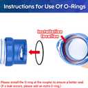 Upgrade Pool Vacuum Hose, 8 Pack Twist Lock Pool Cleaner Hose Replacement