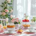 Pureegg Plastic Table Cloth Disposable 20 Pack, 54 x 108 Inch Table Cloths, Easter Party, Valentines, Mothers Day Decorations, Tablecloths, Rectangle, Pastel Plastic Cover, Leakproof & Sturdy, Pink