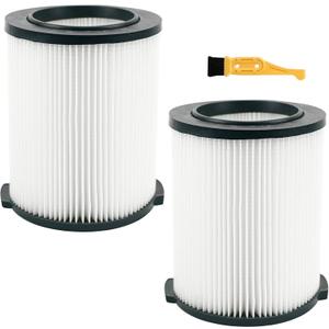 2 Pack VF4000 Filter for Ridgid Vac Wet Dry 5-20 Gal, Fit for Husky Vacuums 6-9 Gal WD5500 WD0671 RV2400A RV2600B WD06700 WD09450, Washable and Reusable VF4000 Filter