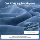 Puppy Clothes Dog Sweater for Small Dogs Girl Boy Winter Warm Soft Puppy Pjs Stretchy Jumpsuit Doggie Pet Clothes Outfits (Steel Blue, XX-Small)