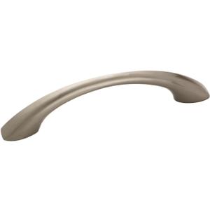 Amerock | Cabinet Pull | Satin Nickel | 3-3/4 inch (96 mm) Center to Center | Vaile | 10 Pack | Drawer Pull | Drawer Handle | Cabinet Hardware