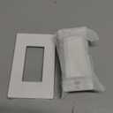 BESTTEN 0-10V Dimmer Light Switch, Super Slim Low Voltage Dimmer Switch for Dimmable LED Lights, Single-Pole or 3-Way, Screwless Wallplate Included, ETL Listed, White