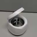 Dental Ultrasonic Retainer Cleaner Machine: 45kHz Dental Cleaning Pod with Digital Timer & 200ML, Deep Cleaning for Dentures, Mouth Guards, Aligners, Night Guards, Braces, Toothbrush Heads & Jewelry (White)