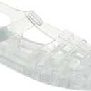 Toddler Sandals Jelly Shoes Girls Unisex Boy Flat Retro Slides Clear Kids Water Slippers Slingback Summer Beach Size 26 Adjustable Buckle Glitter Dress Soft