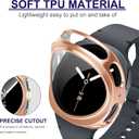 10 Pack Screen Protector Case for Samsung Galaxy Watch 8 44mm, Shockproof Soft TPU Cover, All-Around Scratch Resistant Protective Case Compatible with Galaxy Watch 8 44mm
