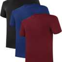 BAMBOO COOL Mens Undershirts Pack, Soft T Shirts for Men, Moisture Wicking Tees, Stretchy Breathable Crew Neck Inner Shirt (XXL)