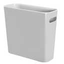 Youngever 1.5 Gallon Slim Trash Can, Plastic Garbage Container Bin, Small Trash Bin with Handles for Home Office, Living Room, Study Room, Kitchen, Bathroom (1 Pack Grey)
