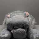 IKASA Giant Hippo Stuffed Animal Plush Toy,Large Hippopotamus Cute 30" Jumbo Soft Toys,Huge Big Size Plushy Fluffy Fat Plushie,Gifts for Kids