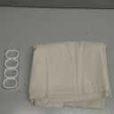 Linen Shower Curtain Fabric Boho Farmhouse Shower Curtains for Bathroom Cream Cotton Natural Cloth Liner Set 48" W x 72" L