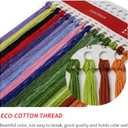 Dooxvey Cross Stitch Kits for Adults, 16x20 inch Forest Landscape, 11CT Pre Printed Cotton Fabric, Embroidery Thread, Needles, Easy Instructions (Manual Arts 44)