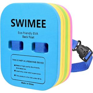 SWIMMEE Back Float for Kids Children Safety Swim Bubble with Adjustable 3 Layers Swim Belts Comfortable Waterproof Floaties Device for Kids Toddler Swimming Floats (10lb-60lb)