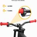 K2 Electric Balance Bike for Kids, 12 inch Pneumatic Tire Kids Electric Bike, 150W Peak Motor 24V/2AH Battery, Range 6 Miles, Suspension Fork, Adjustable Seat, Electric Motorcycle for Ages 3-8