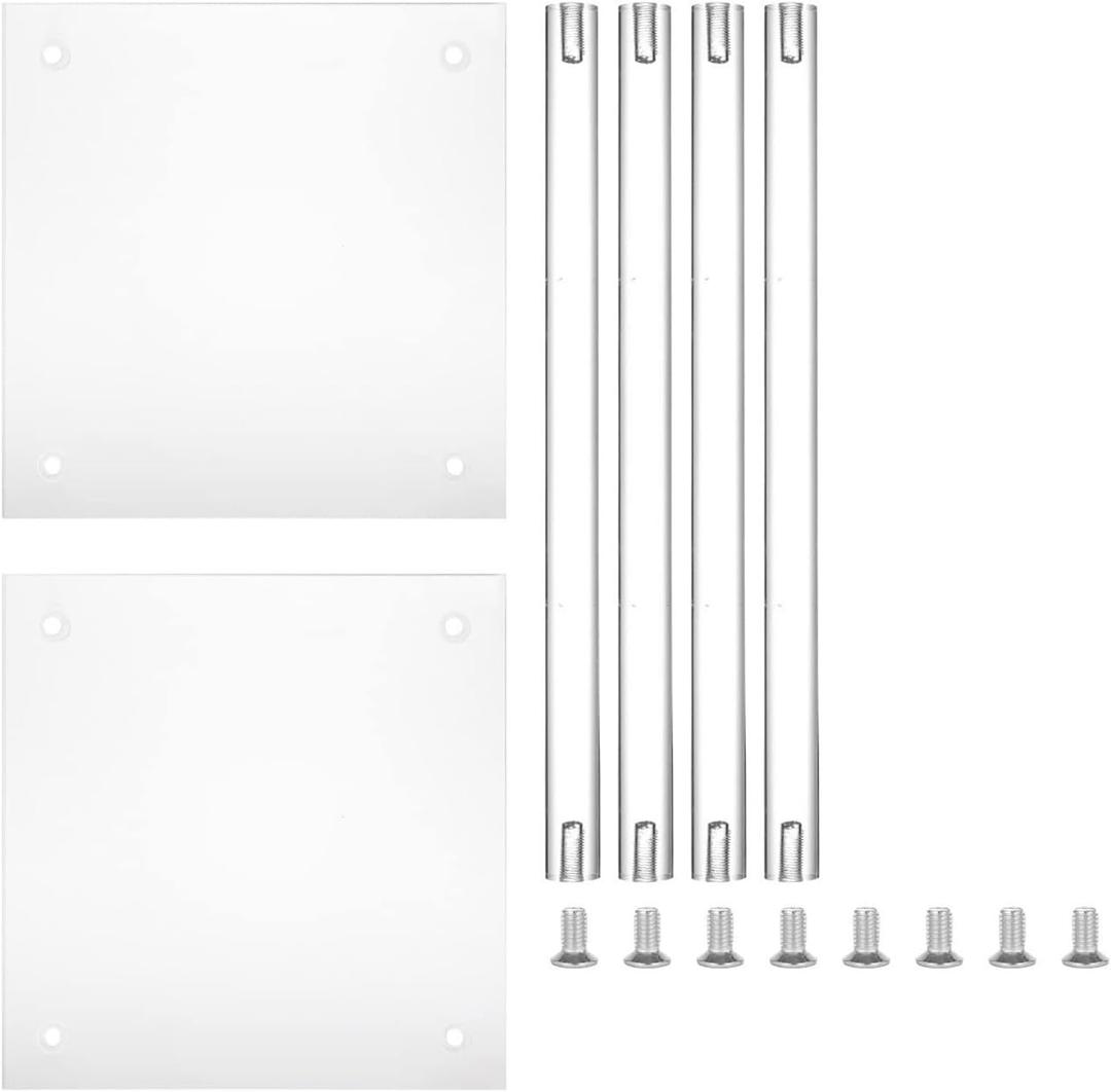 Acrylic Floral Arrangement Column Stand Geometric Vase Wedding Table Centrepieces Rectangular Display Rack Wedding Table Rectangular Display Rack Party Decoration Acrylic Vases