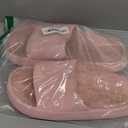 BRONAX Pillow Slippers for Women and Men | House Slides Shower Sandals | Cushioned Thick Sole (7.5-8.5 Women/6-7 Men, Pink)