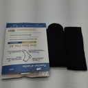 2 Pairs Wide Diabetic Socks for Men Women Plus Size,Lymphedema Socks, Socks for Swollen Feet and Ankles,Edema Socks,Loose Fit Socks,Non-Binding Socks,Bariatric Socks,Hospital Cast Socks-All Black