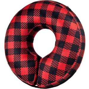 BENCMATE Inflatable Dog Cone Collar Alternative, Soft Dog Cone for Small Medium Large Dogs and Cats, Neck Recovery ECollar Donut Collar After Surgery (Large, Plaid)