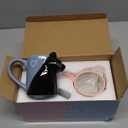 Couple Gifts Cute Kissing Cat Mug Matching Couples Stuff Ceramic Coffee Mugs for Wedding Gifts Anniversary Valentines Engagement Gifts for Couples Cat Lovers 12oz