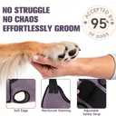 PAWCHIE Dog Grooming Hammock Harness for Dogs & Cats with Pet Nail Clipper Trimmer- Breathable Cat Hanger Sling for Trimming Clipping Nails-Dog Hammock Restraint Bag for Small Medium Large Dog, Pink M