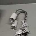 Reptile Heat Lamp, Double-Head Heat Lamp with Clamp, UVA UVB Reptile Light with Intelligent Cycle Timer for Turtle, Bearded Dragon, Lizard and More, 2 Bulbs 25W+50W