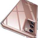 Rayboen for Samsung Galaxy Note 20 Case, Crystal Clear Shockproof Protective Durable Slim Fit Phone Cover for Galaxy Note 20 5G with Transparent Hard PC Scratch-Resistant Back & Soft Silicone Edge