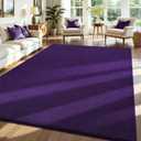 ISEAU 8x10 Soft Area Rug for Living Room, Washable and Non-Slip,Purple