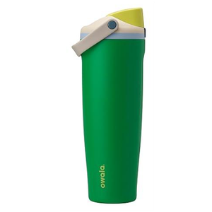 Owala FreeSip Tumbler Insulated Stainless Steel Water Bottle with Built-in Straw and Side Handle, For Travel, Work, School, and Sports, 40oz, BPA Free, Leak Proof, Putting Green