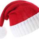 LMLALML Christmas Hats for Women, Kids and Men Elegant Knitted Warm Funny Beanie for New Year Festive Holiday Party (One Size)