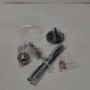 Emak Black and Gold Pendant Light, 7 Inch Globe Glass Pendant Lights Kitchen Island, Modern Hanging Lights for Kitchen, Bathroom, Dining Room, Bar, PL119-BKBGD