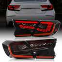 LED Tail Lights for Honda Accord 10th Gen 2018-2022, 3D Dragon Scale Design with Starting Animated, Dynamic Turn Signals, Brake & Reverse Lights