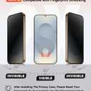 [4 in 1] Magnetic for Samsung Galaxy S25 Case, 2 Pics Privacy Screen Protectors and 1 Pic Camera Protector, Fit for MagSafe, Military Grade Shockproof Translucent Matte Galaxy S25 Cover 6.2, Black