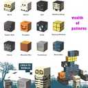 Magnetic Blocks Kids Skeleton Toy Spooky Town Building Blocks Halloween Themed Toys (1 inch)