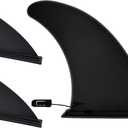 Paddle Board Fins Replacement Set of 3 (1P 9" & 2P 5"), Choose from Three Options, Nylon Fiberglass Reinforced Detachable Quick Release Paddleboard Fin for Most ISUP, Inflatable Paddleboard