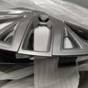 16-Inch ABS Hubcaps with Steel Rings & Adjusters, Patented Design, Universal Fit, Set of 4 Wheel Covers (Gunmetal Grey)
