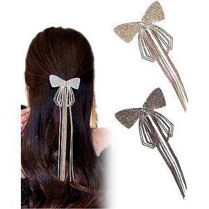 Diamond Non-Slip Strong Metal Butterfly Hair Claws Sparkly Hold Pearls for Women, Big Cute Headwear Gifts