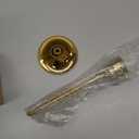 2 Sets(6 Pcs) Brass Gold Metal Taper Candle Holders Candlestick Holders, Vintage Modern Decorative Centerpiece Candlestick Holders for Table Mantel Wedding Housewarming Gift