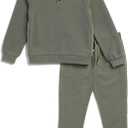 Splendid Boys' Adventure Long-Sleeve Thermal Henley Top and Jogger Pants